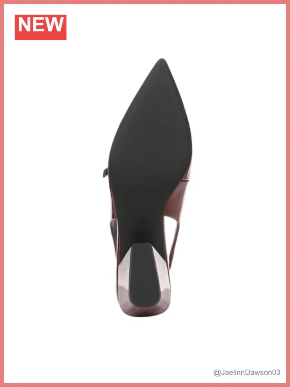Faux Leather Pointed Toe Pumps Slingback 2.1